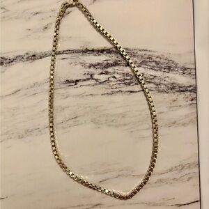 Tiffany & Co Venetian Box Link Sterling Silver Necklace
